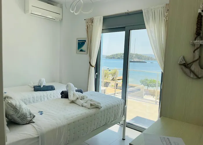 ヴィラ The Villa, Perigiali - Luxury Beachfront ニドリ