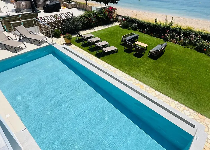 The Villa, Perigiali - Luxury Beachfront ヴィラ